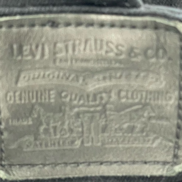 Levi's High Waist Straight Leg Black Overalls Size 30 - Picture 7 of 13